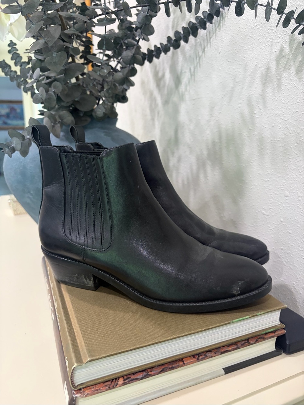 Women’s Ralph Lauren Black Leather Boots